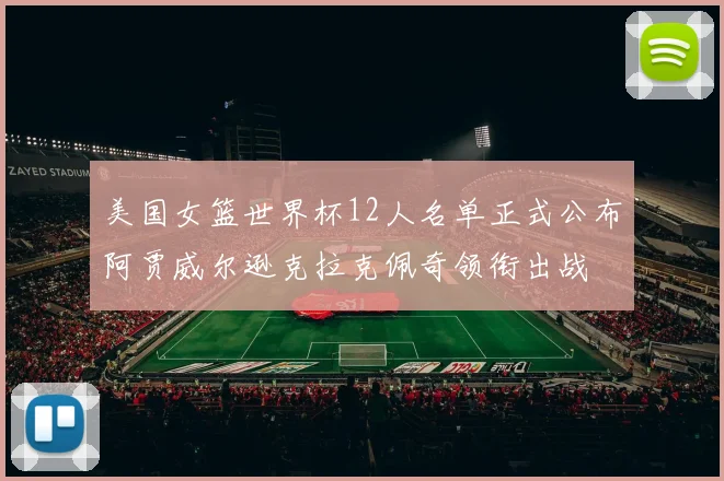 美国女篮世界杯12人名单正式公布阿贾威尔逊克拉克佩奇领衔出战